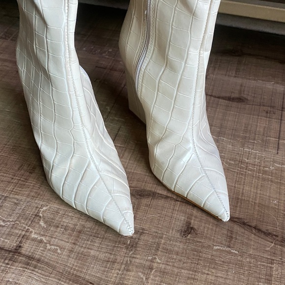 SCHUTZ Cream Over the Knee Boots - Picture 3 of 7